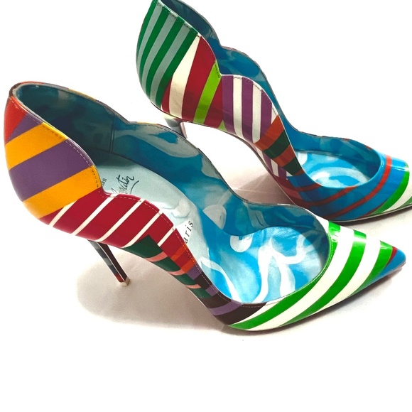 Christian Louboutin Shoes - Christian Louboutin Hot Chick 100 Pumps EU 37.5 | Pearlescent Patent 100mm